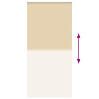 Produktbild för Rullgardin mörkläggningsbeige 100x210 cm tyg bredd 95,7 cm