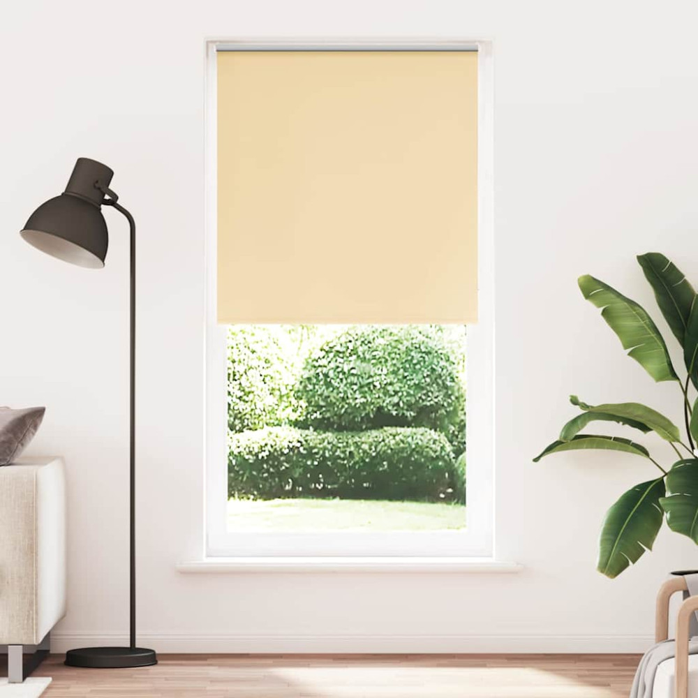 Produktbild för Rullgardin mörkläggningsbeige 115x210 cm tyg bredd 110,7 cm