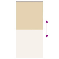 Produktbild för Rullgardin mörkläggningsbeige 115x210 cm tyg bredd 110,7 cm