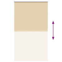 Produktbild för Rullgardin mörkläggningsbeige 125x210 cm tyg bredd 121,6 cm