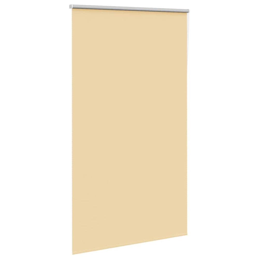 Produktbild för Rullgardin mörkläggningsbeige 135x210 cm tyg bredd 131,6 cm
