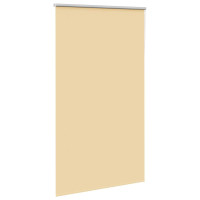 Produktbild för Rullgardin mörkläggningsbeige 135x210 cm tyg bredd 131,6 cm