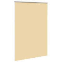 Produktbild för Rullgardin mörkläggningsbeige 150x210 cm tyg bredd 146,6 cm