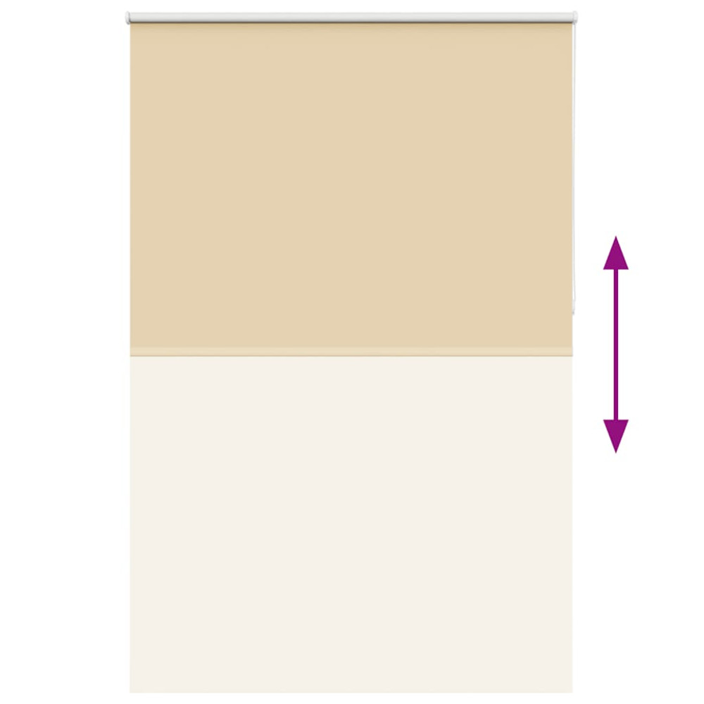 Produktbild för Rullgardin mörkläggningsbeige 150x210 cm tyg bredd 146,6 cm