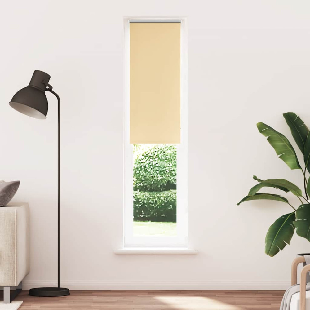 Produktbild för Rullgardin mörkläggningsbeige 45x230 cm tyg bredd 40,7 cm