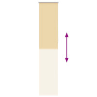Produktbild för Rullgardin mörkläggningsbeige 45x230 cm tyg bredd 40,7 cm