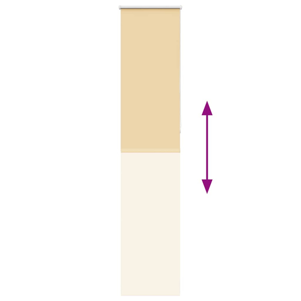 Produktbild för Rullgardin mörkläggningsbeige 50x230 cm tyg bredd 45,7 cm