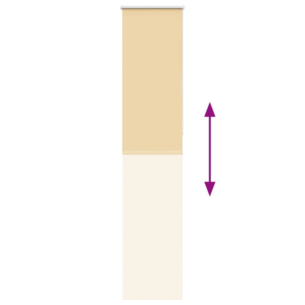Produktbild för Rullgardin mörkläggningsbar beige 60x230 cm tyg bredd 55,7 cm