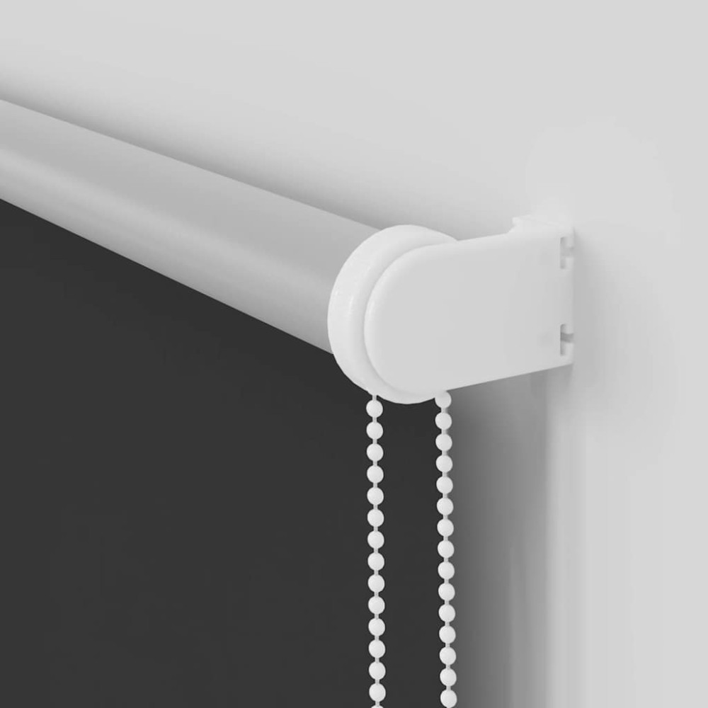 Produktbild för Rullgardin mörkläggning svart 155x150 cm tyg bredd 151,6 cm