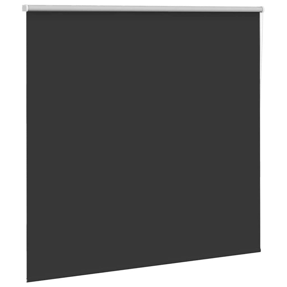 Produktbild för Rullgardin mörkläggning svart 155x150 cm tyg bredd 151,6 cm