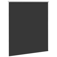 Produktbild för Rullgardin mörkläggning svart 140x175 cm tyg bredd 136,6 cm