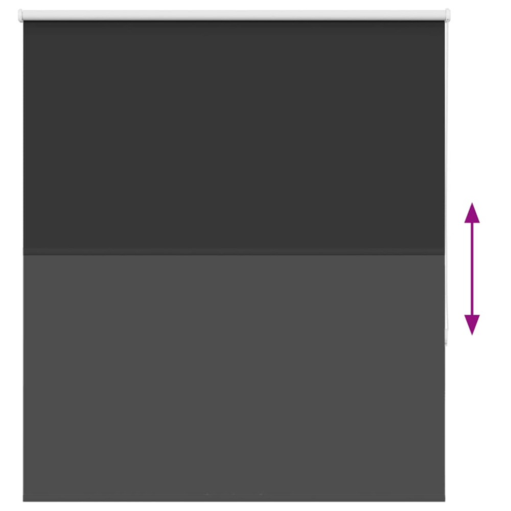 Produktbild för Rullgardin mörkläggning svart 140x175 cm tyg bredd 136,6 cm