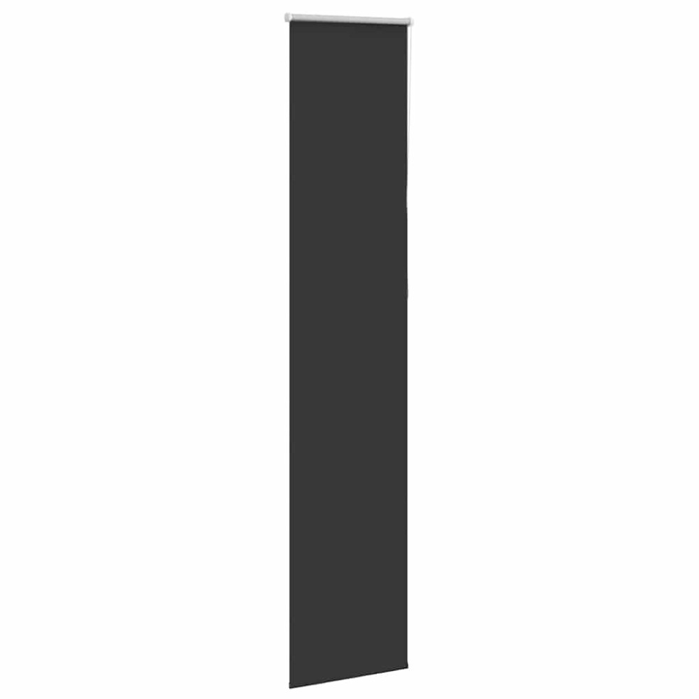 Produktbild för Rullgardin mörkläggning svart 55x230 cm tyg bredd 50,7 cm