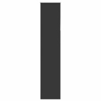 Produktbild för Rullgardin mörkläggning svart 60x230 cm tyg bredd 55,7 cm