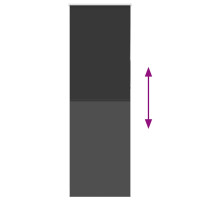 Produktbild för Rullgardin mörkläggning svart 65x230 cm tyg bredd 60,7 cm