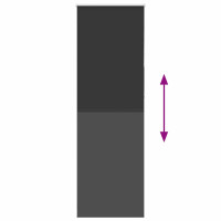 Produktbild för Rullgardin mörkläggning svart 75x230 cm tyg bredd 70,7 cm