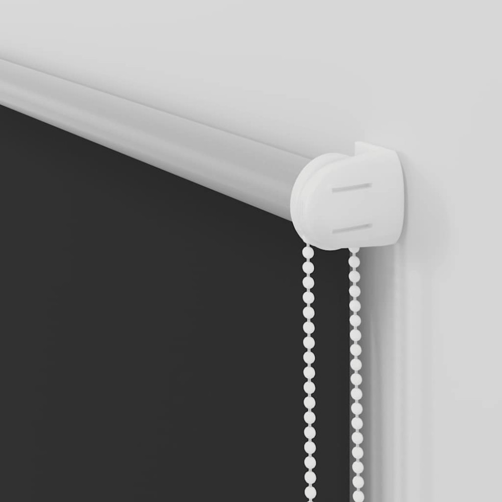 Produktbild för Rullgardin mörkläggning svart 110x230 cm tyg bredd 105,7 cm