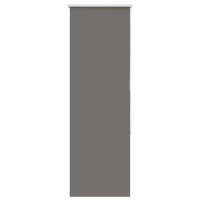 Produktbild för Rullgardin mörkläggning grå 40x130 cm tyg bredd 35,7 cm