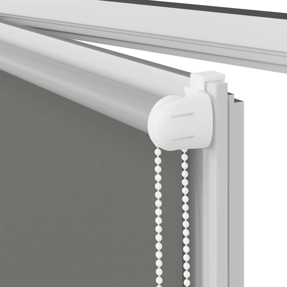Produktbild för Rullgardin mörkläggning grå 50x130 cm tyg bredd 45,7 cm