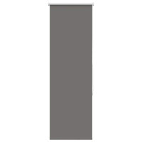 Produktbild för Rullgardin mörkläggning grå 60x130 cm tyg bredd 55,7 cm