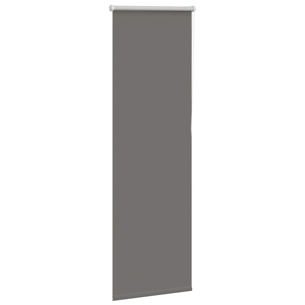 Produktbild för Rullgardin mörkläggning grå 60x130 cm tyg bredd 55,7 cm