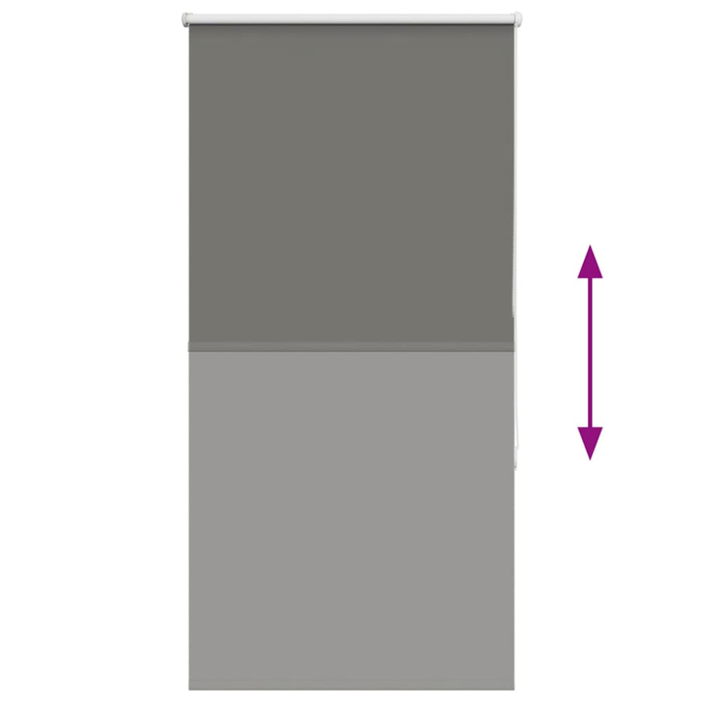 Produktbild för Rullgardin mörkläggning grå 65x130 cm tyg bredd 60,7 cm