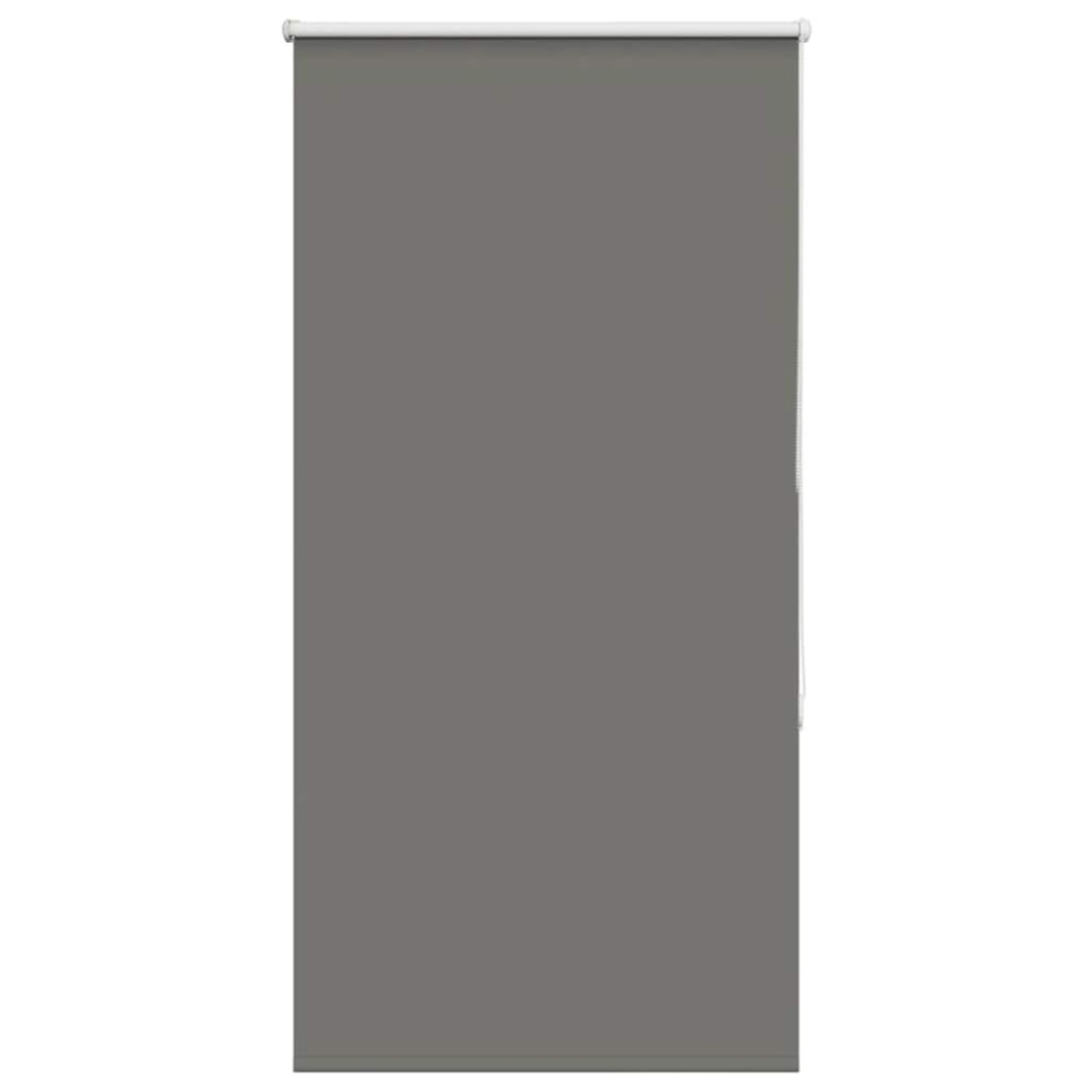 Produktbild för Rullgardin mörkläggning grå 75x130 cm tyg bredd 70,7 cm