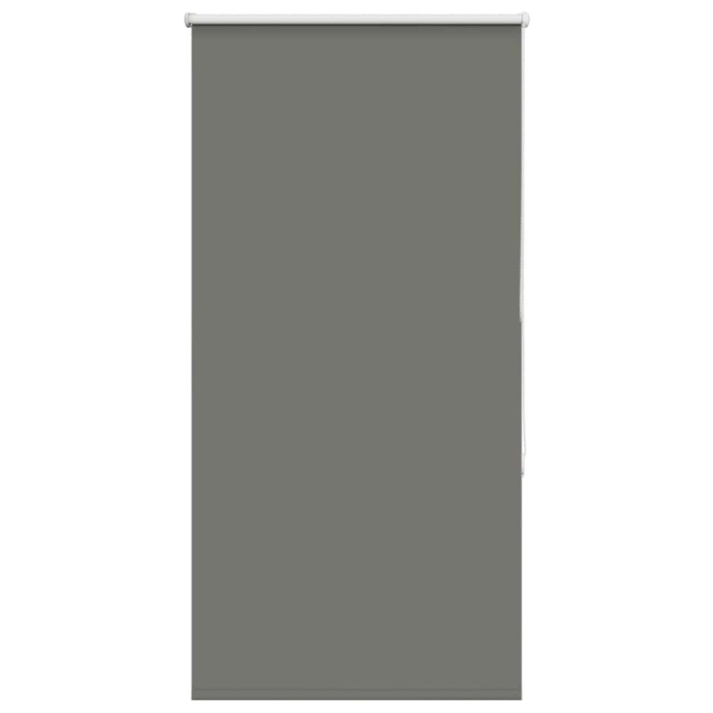 Produktbild för Rullgardin mörkläggning grå 80x130 cm tyg bredd 75,7 cm