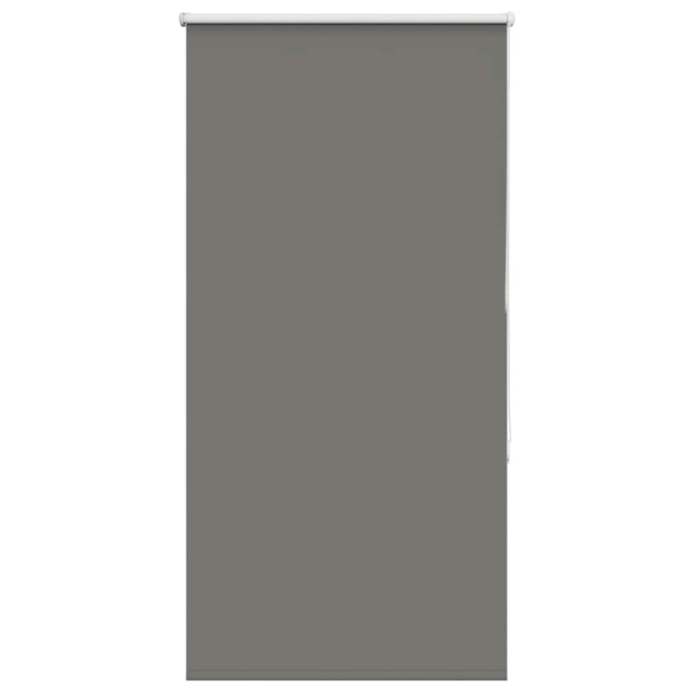 Produktbild för Rullgardin mörkläggning grå 85x130 cm tyg bredd 80,7 cm