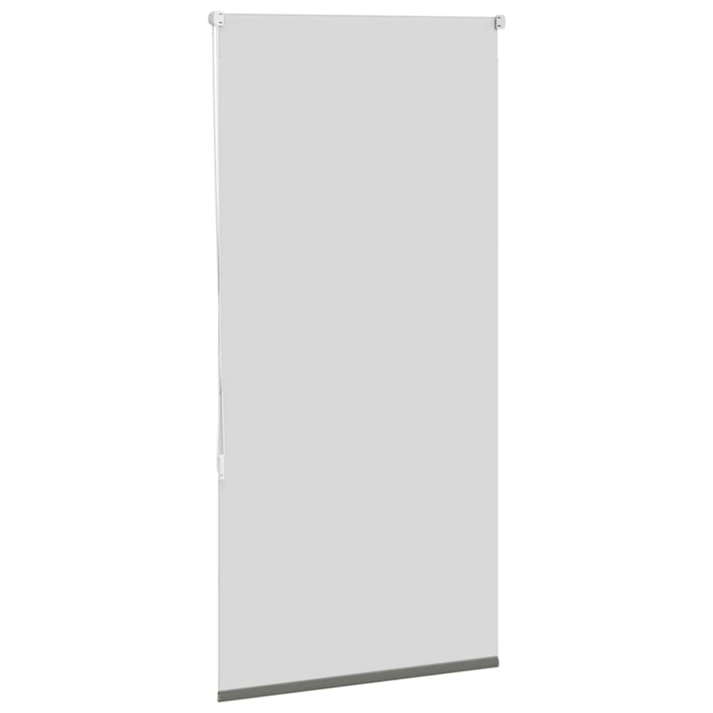 Produktbild för Rullgardin mörkläggning grå 85x130 cm tyg bredd 80,7 cm