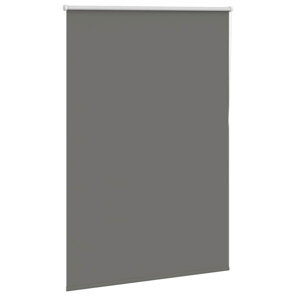 Produktbild för Rullgardin mörkläggning grå 90x130 cm tyg bredd 85,7 cm
