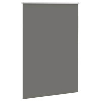 Produktbild för Rullgardin mörkläggning grå 110x130 cm tygbredd 105,7 cm