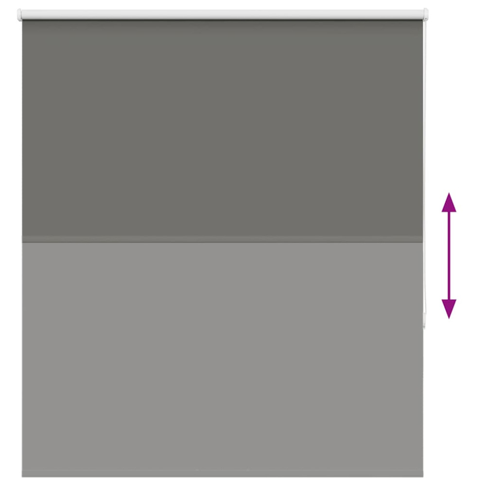 Produktbild för Rullgardin mörkläggning grå 120x130 cm tyg bredd 116,6 cm