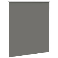 Produktbild för Rullgardin mörkläggning grå 130x130 cm tyg bredd 126,6 cm