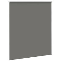 Produktbild för Rullgardin mörkläggning grå 140x130 cm tyg bredd 136,6 cm