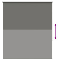 Produktbild för Rullgardin mörkläggning grå 140x130 cm tyg bredd 136,6 cm