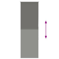 Produktbild för Rullgardin mörkläggning grå 55x150 cm tyg bredd 50,7 cm