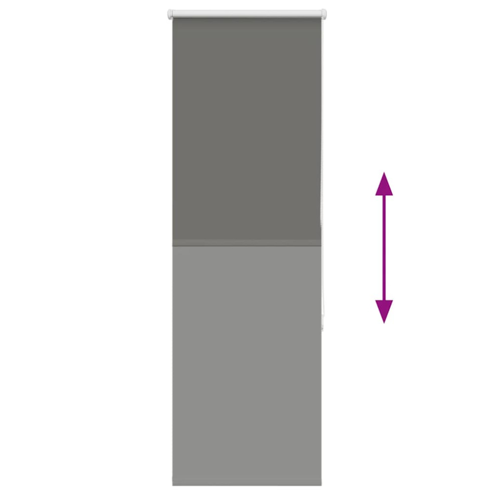 Produktbild för Rullgardin mörkläggning grå 60x150 cm tyg bredd 55,7 cm