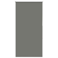 Produktbild för Rullgardin mörkläggning grå 80x150 cm tyg bredd 75,7 cm