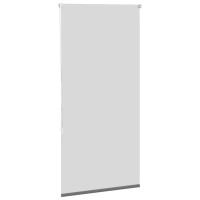 Produktbild för Rullgardin mörkläggning grå 80x150 cm tyg bredd 75,7 cm