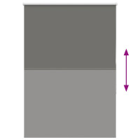 Produktbild för Rullgardin mörkläggning grå 90x150 cm tyg bredd 85,7 cm