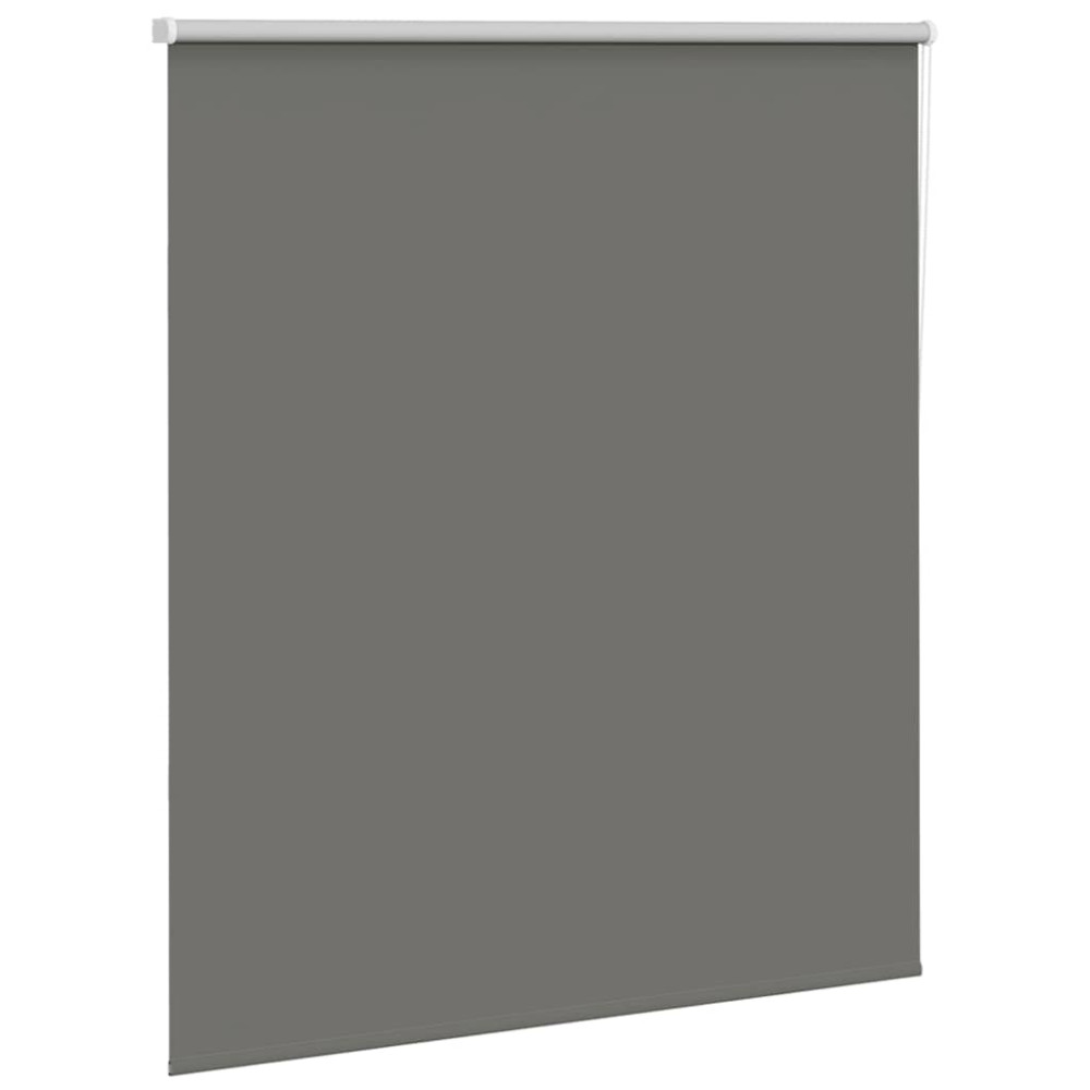 Produktbild för Rullgardin mörkläggning grå 130x150 cm tyg bredd 126,6 cm