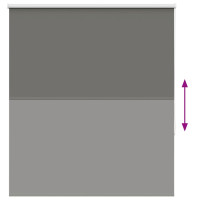 Produktbild för Rullgardin mörkläggning grå 130x150 cm tyg bredd 126,6 cm