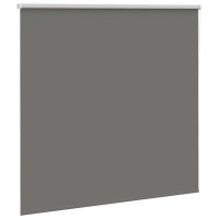 Produktbild för Rullgardin mörkläggning grå 165x150 cm tyg bredd 161,6 cm