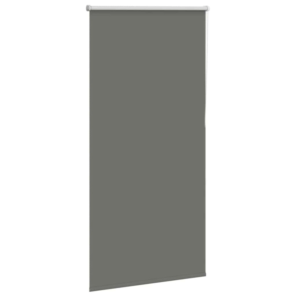 Produktbild för Rullgardin mörkläggning grå 75x175 cm tyg bredd 70,7 cm