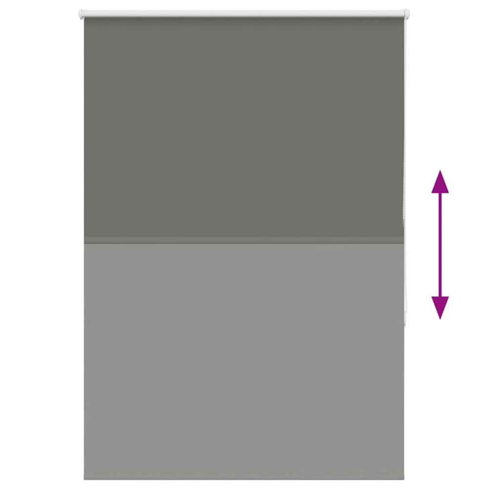 Produktbild för Rullgardin mörkläggning grå 105x175 cm tyg bredd 100,7 cm