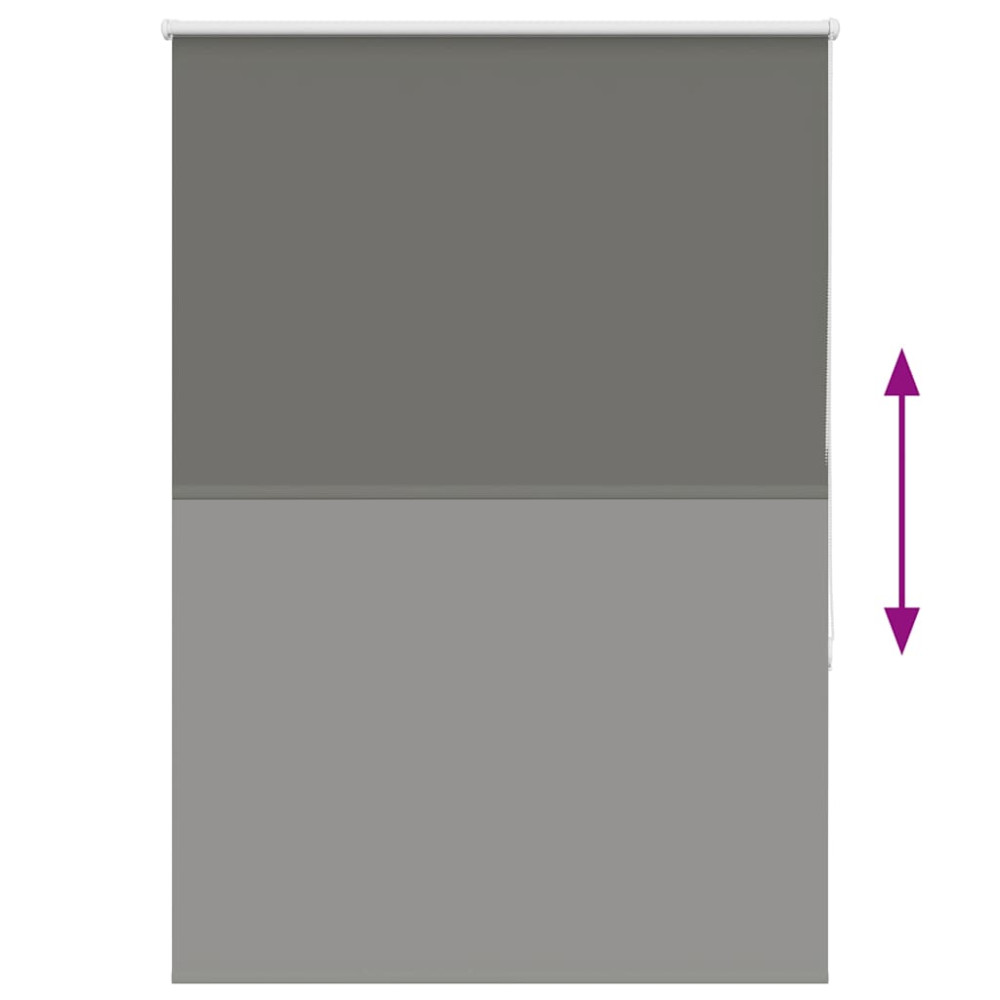 Produktbild för Rullgardin mörkläggning grå 110x175 cm tyg bredd 105,7 cm