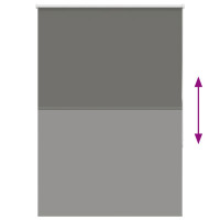 Produktbild för Rullgardin mörkläggning grå 110x175 cm tyg bredd 105,7 cm