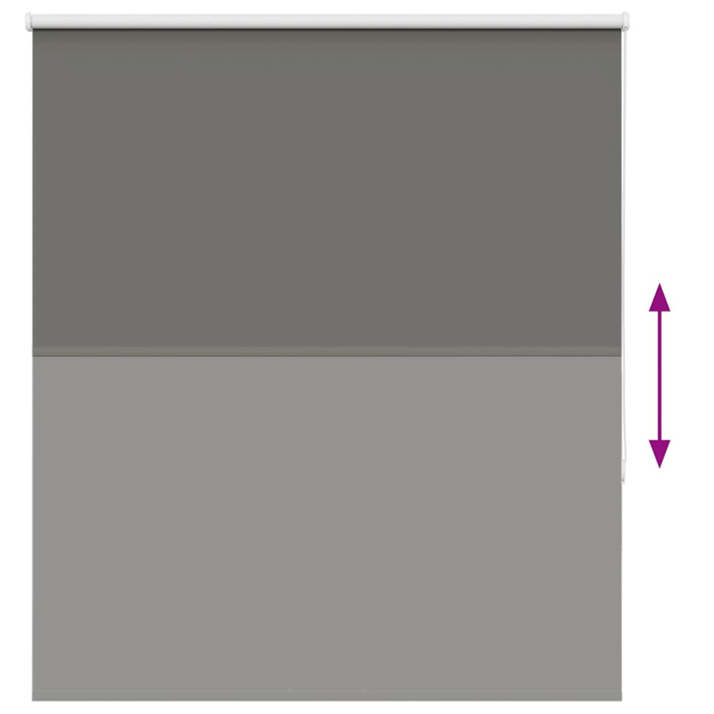 Produktbild för Rullgardin mörkläggning grå 130x175 cm tyg bredd 126,6 cm