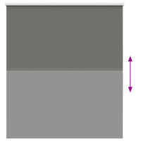 Produktbild för Rullgardin mörkläggning grå 130x175 cm tyg bredd 126,6 cm
